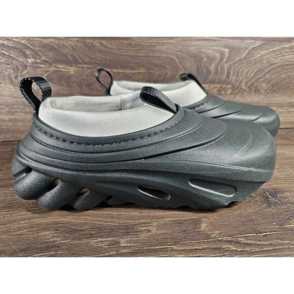 Crocs Men's Echo Storm Slip On Shoes Casual 209414-3VT Solid Kelp Size M5 W7 - Picture 2 of 9